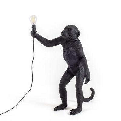 Monkey Lamp Floor lamp black Indoor / Outdoor Seletti